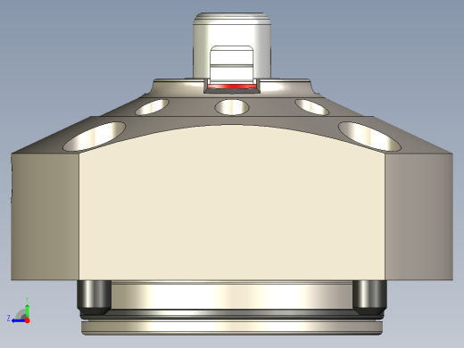 KOSMEKSFA3000-M1A-140多系列多零件图纸模型多系列多零件图纸模型右视缩略图