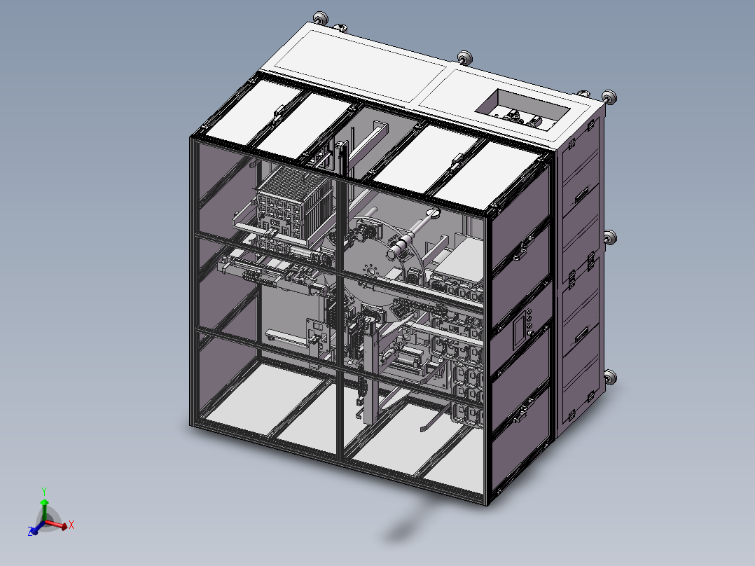 自动化鼠标组装机3D模型