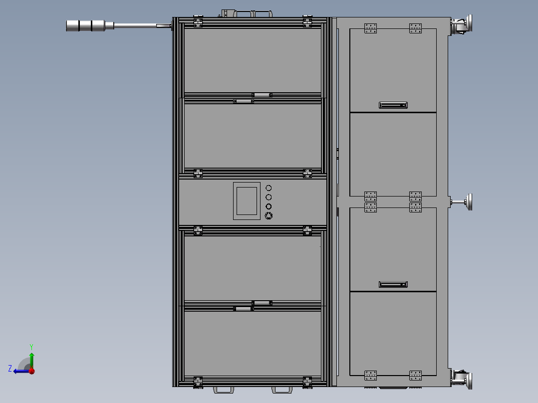 自动化鼠标组装机3D模型右视图