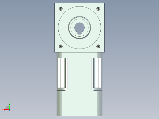 换向器PW70双孔 PLX60-L1 14-50-70-M4.stp后视缩略图