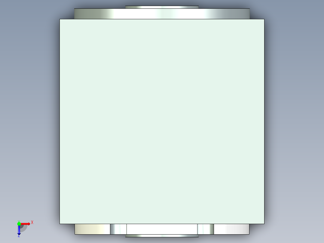 换向器PW70双孔 PLX60-L1 14-50-70-M4.stp俯视图