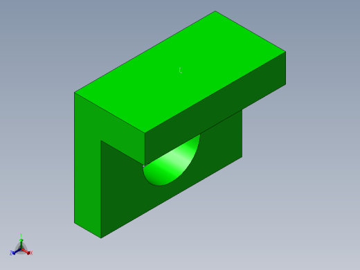 S10 气缸座正等轴测缩略图