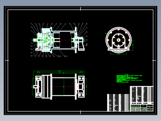 5吨液压绞车设计CAD+说明 210366