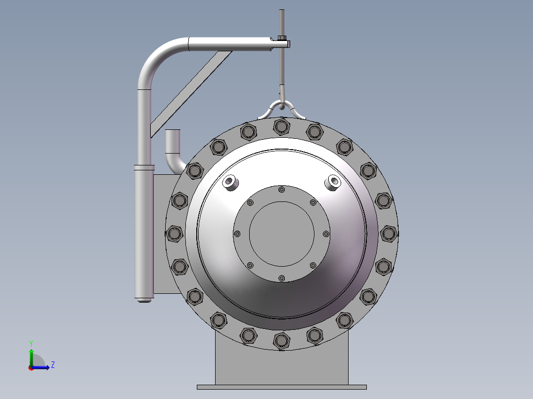 压力试验罐左视图