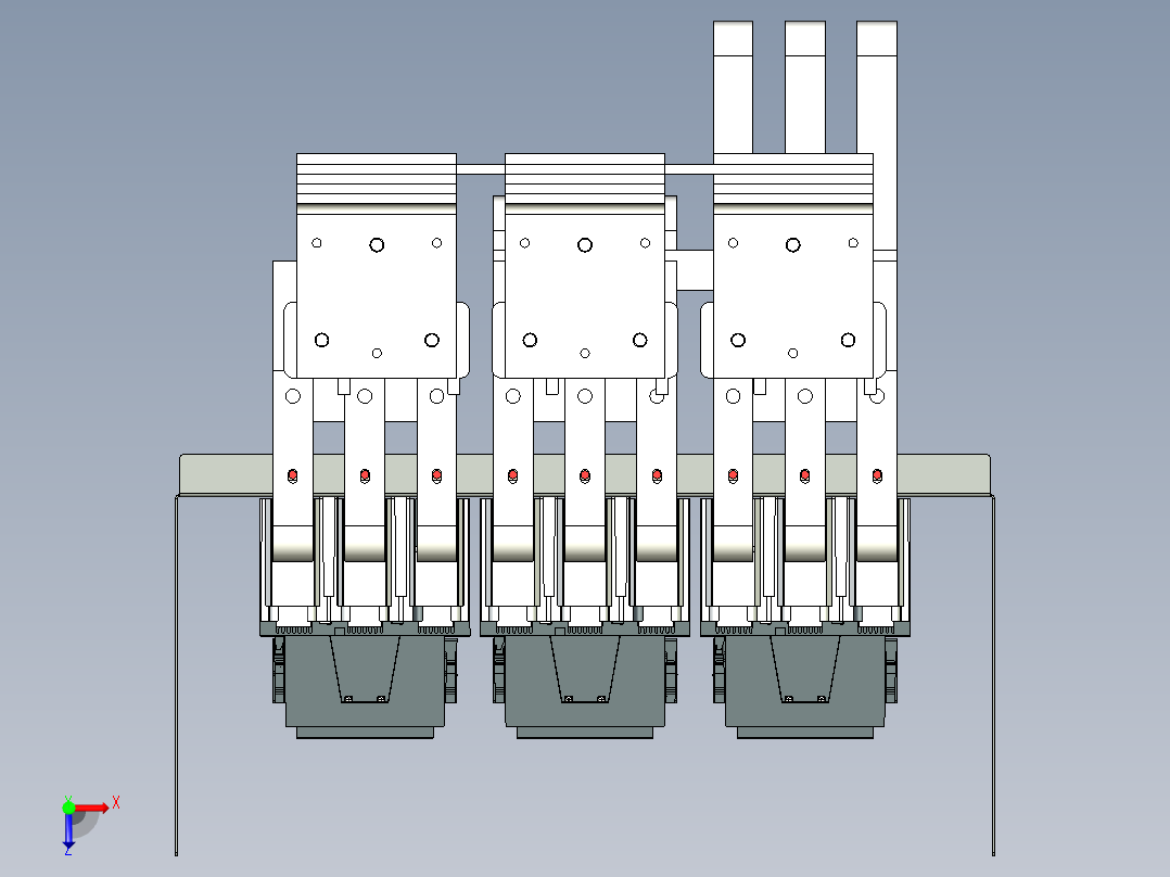 ABB AF750 带母线连接 2500A俯视图