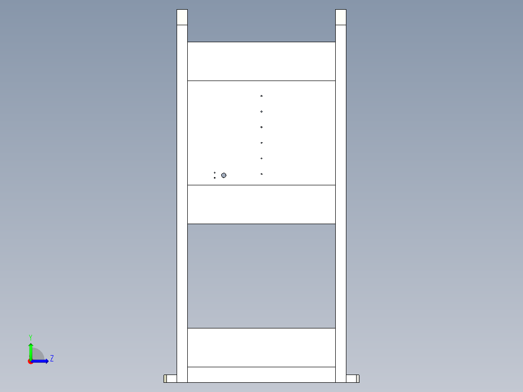上下护管压机左视图