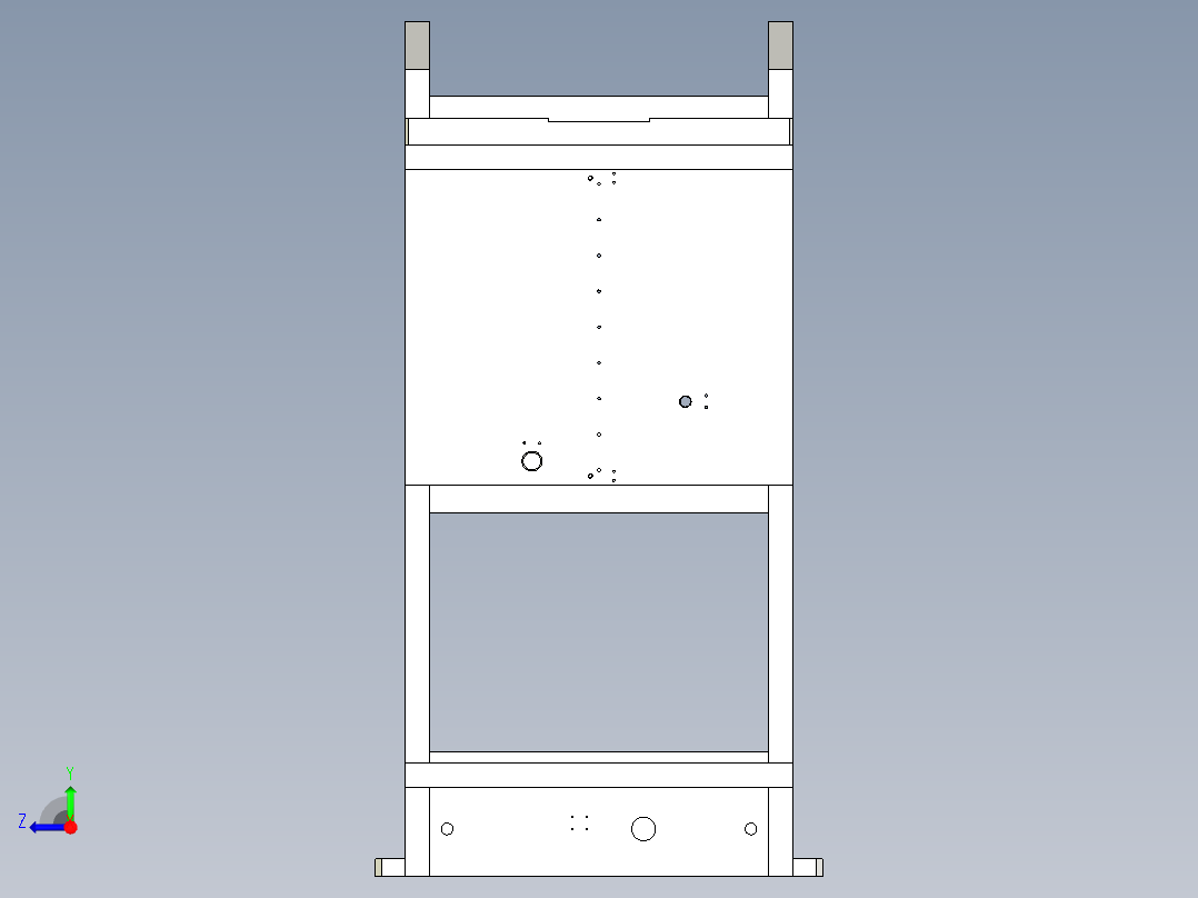 上下护管压机右视图