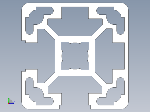 型材-BR 40X40L 2NVS KJN993189.STEP左视缩略图