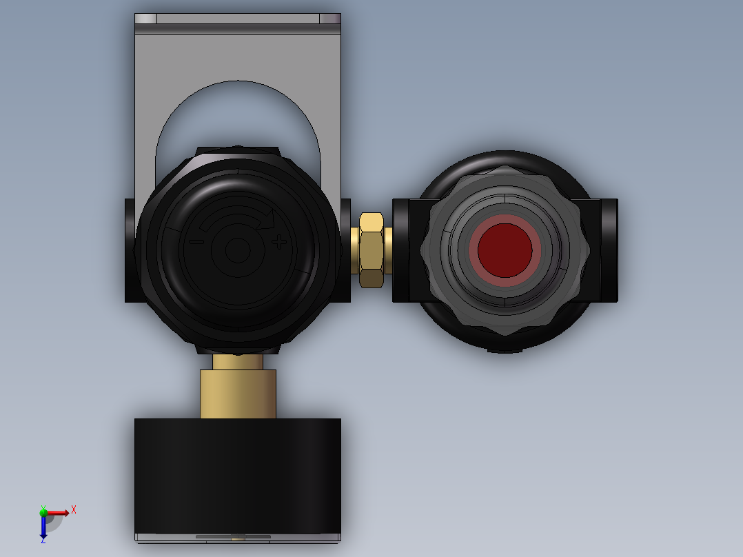 KIT REGULADOR LUBRIF. FILTRO DRENO AUT. MAN. FIXAD. 1-8 (P1H-XXX)俯视图