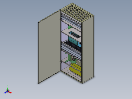 杀菌空气过滤器sw15可编辑正等轴测缩略图