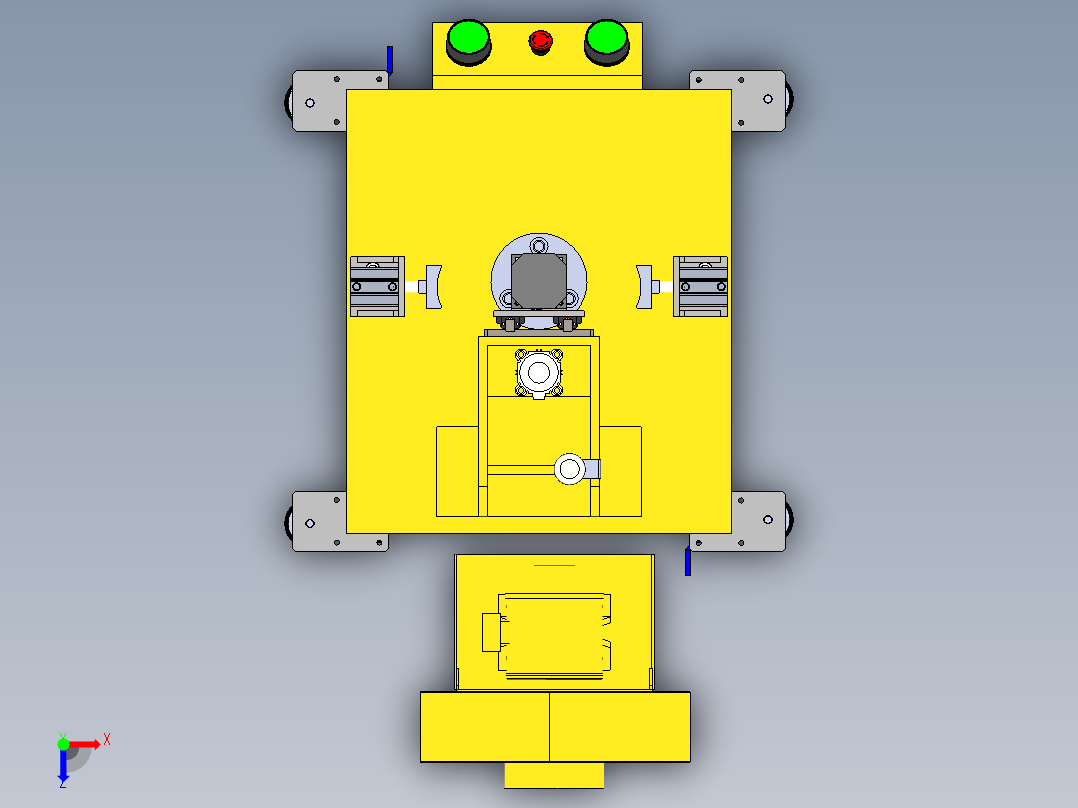 圆柱磨削及端面加工sw16俯视图