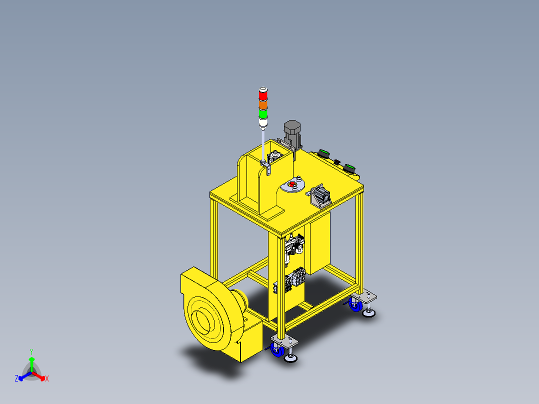 圆柱磨削及端面加工sw16正等轴测图