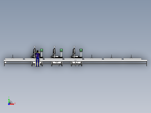 自动化三轴打胶工作台模拟前视缩略图