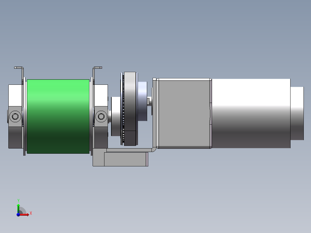 下料输送带前视图