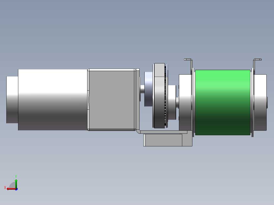 下料输送带后视图