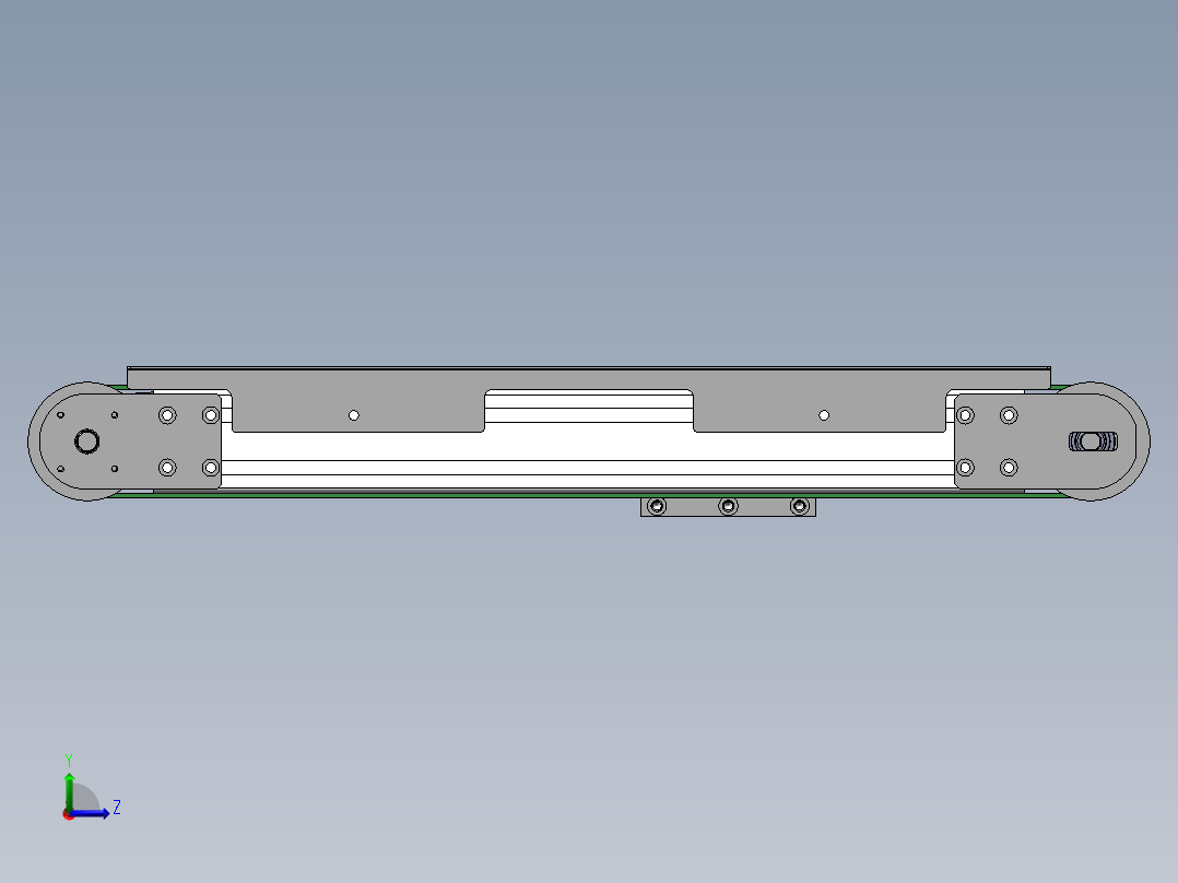 下料输送带左视图