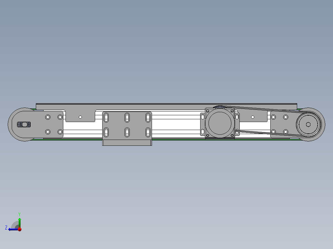 下料输送带右视图