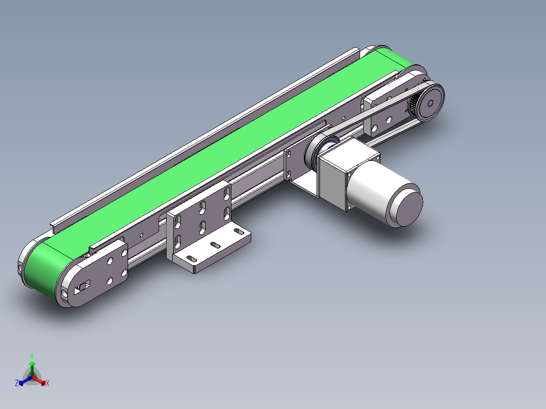 下料输送带正等轴测图