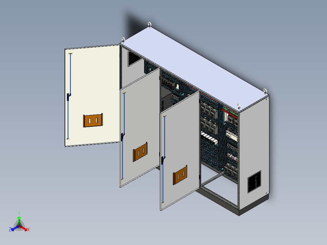 三柜组装变频器交流接触器控制柜 56433