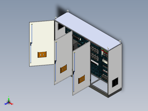 三柜组装变频器交流接触器控制柜 56433
