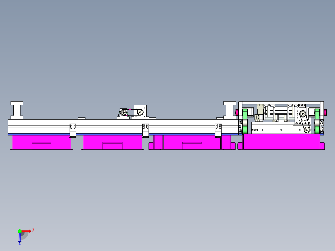 90°流道传动结构sw20可编辑俯视图