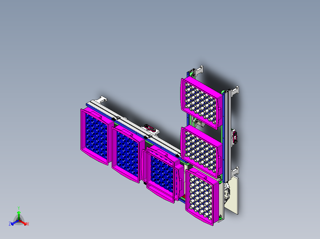 90°流道传动结构sw20可编辑正等轴测图