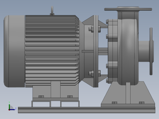 ISW╱IHW系列管道离心泵[ISW40-100]左视缩略图