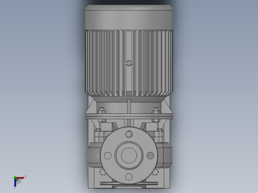 ISW╱IHW系列管道离心泵[ISW40-100]俯视缩略图