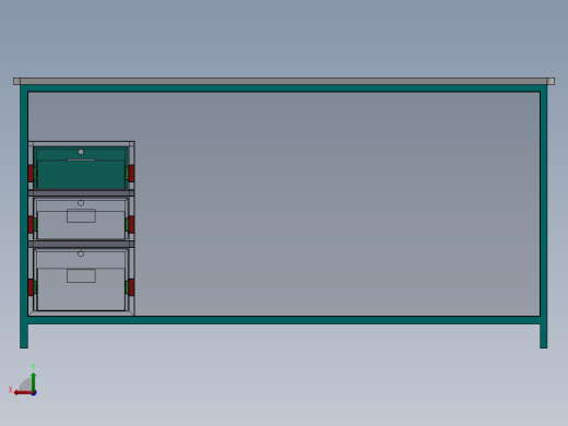 A0003275-带抽屉的桌子后视缩略图
