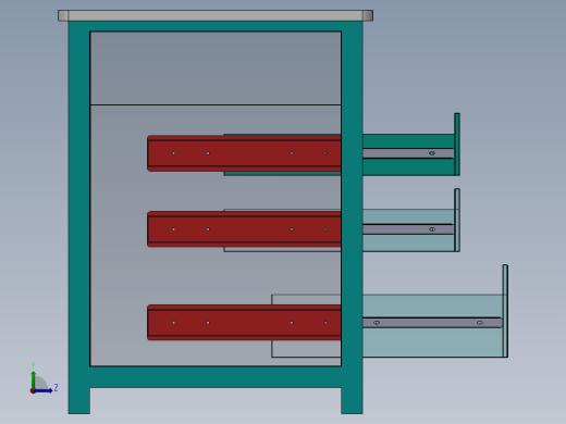 A0003275-带抽屉的桌子左视缩略图