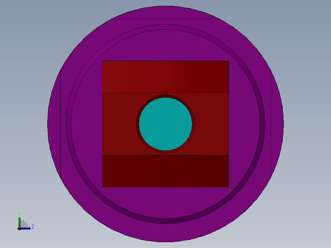 A0003687-线型气缸（圆形后座）40x18x145 毫米左视图