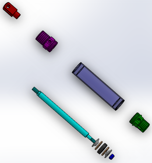 A0003687-线型气缸（圆形后座）40x18x145 毫米