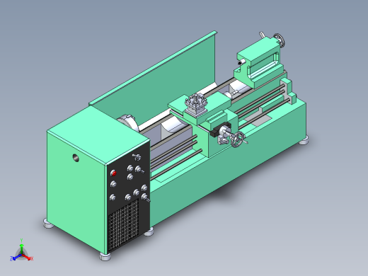 Torno车床3D模型图纸