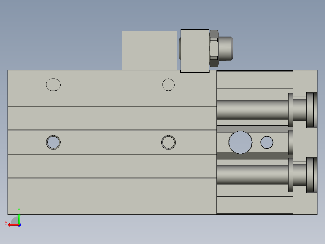 HLQ16X30SAS滑台后视图