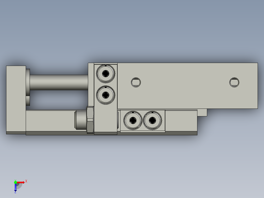 HLQ16X30SAS滑台俯视图