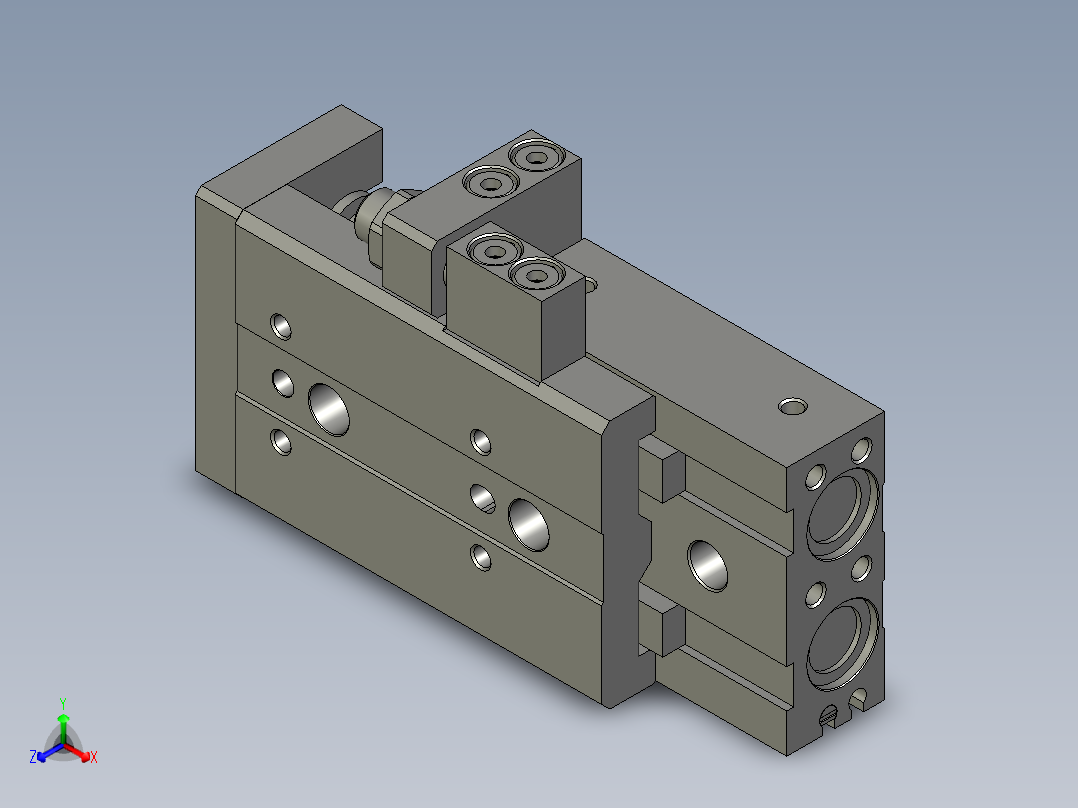 HLQ16X30SAS滑台正等轴测图
