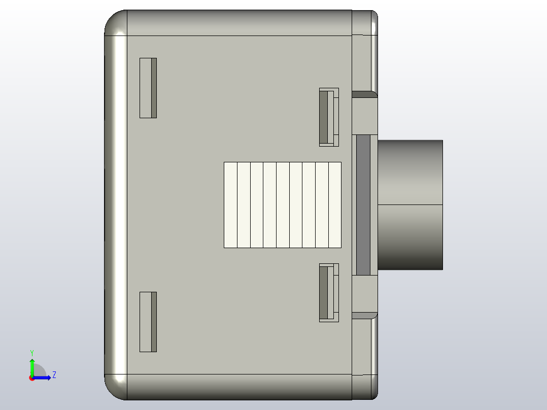 气压传感器压力传感器ZJE51左视图