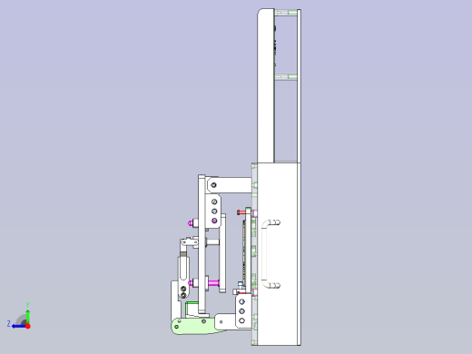 一款无线测试治具3D图纸右视缩略图