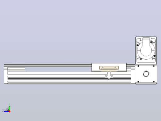 皮带直线轴半封闭可选导轨TPA-HNB-105D-90-L200-RU-Y-P20-N3右视缩略图