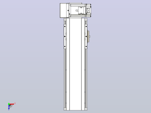 皮带直线轴半封闭可选导轨TPA-HNB-105D-90-L200-RU-Y-P20-N3俯视缩略图