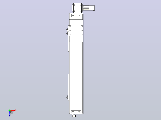 MCB10无尘皮带滑台[MCB10-L32-500-RD-100W-C3]俯视缩略图