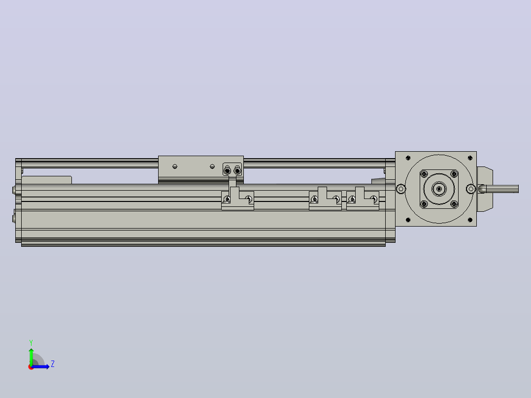 MT75BT半封闭皮带滑台[MT75BT.L80.100.LT.P40.C3]左视图