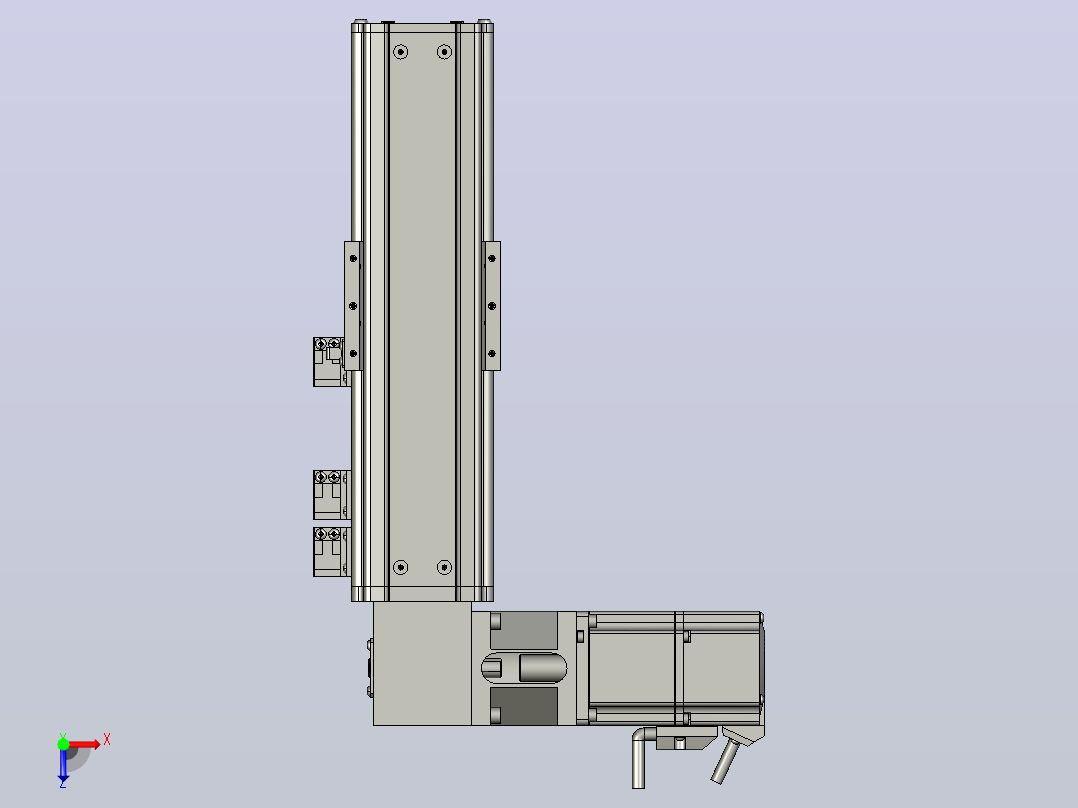MT75BT半封闭皮带滑台[MT75BT.L80.100.LT.P40.C3]俯视图