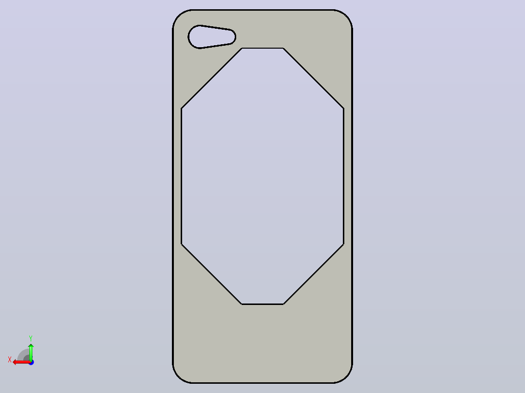 iphone+5手机壳-可放卡后视图