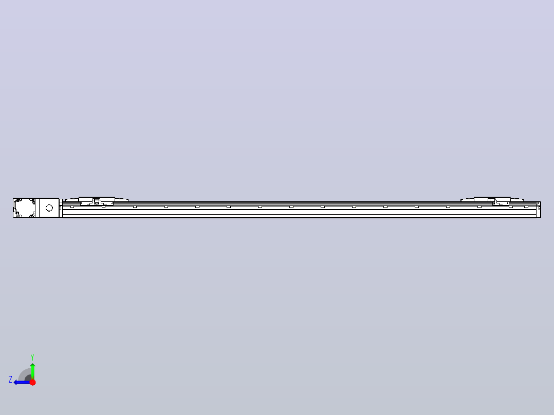 皮带直线轴双滑块型TPA-GCBS-120-P70-L525-QL-M20-N3右视图