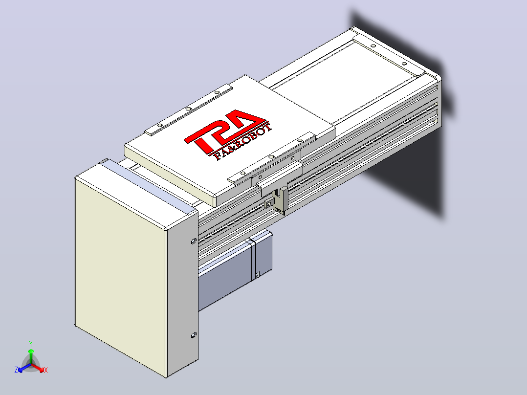 滚珠丝杠直线轴带导轨全封闭TPA-HCR-110D-1610C-L100-MP-Y-P40-N3主视图
