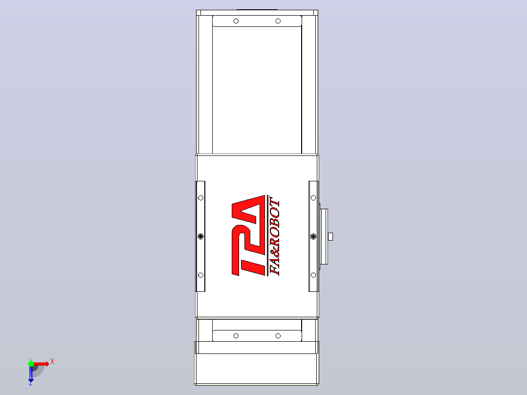 滚珠丝杠直线轴带导轨全封闭TPA-HCR-110D-1610C-L100-MP-Y-P40-N3俯视图