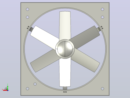 LKZ40№4.0轴流风机[LKZ40№4.0]后视缩略图