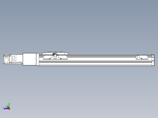 滚珠丝杠直线轴内置导轨TPA-GCR-50-1210C-L350-M-M10-N3右视缩略图