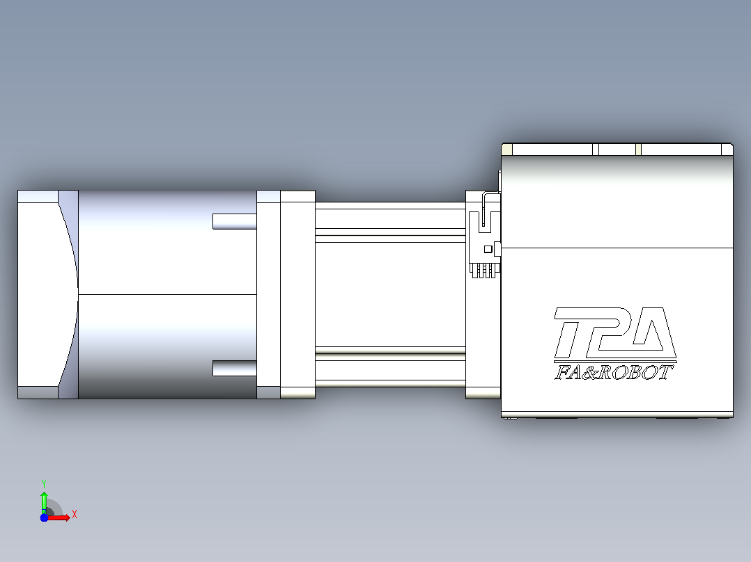 带式直线轴半闭式TPA-ONB-100-232-L1450-DR-J90-N3前视图